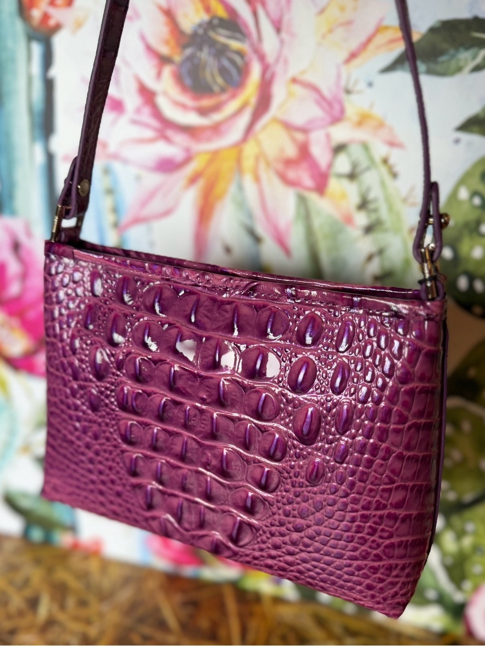 Brahmin Dewberry Lorelei NWT purple beauty Price firm - Picture 7 of 10